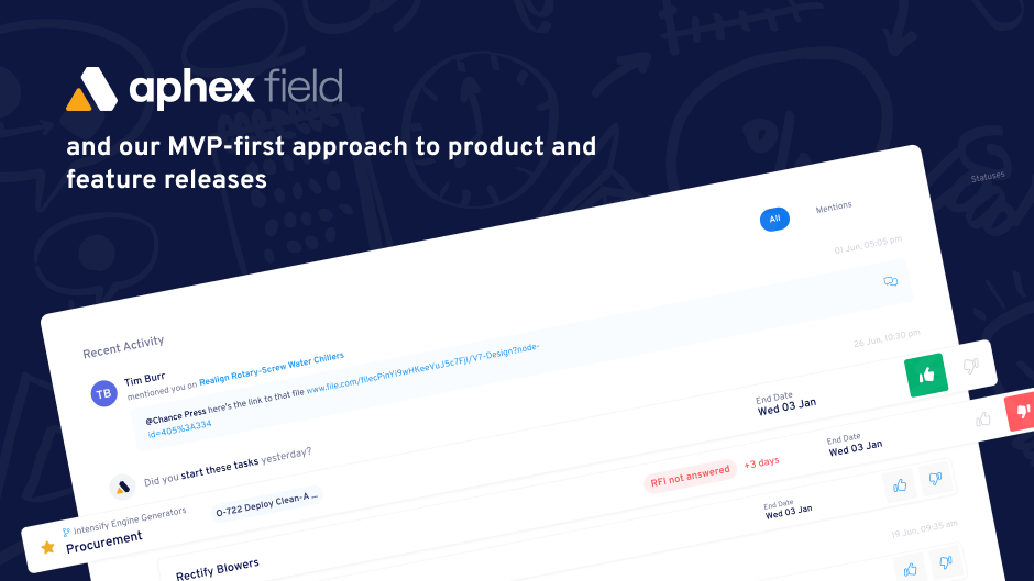 Aphex Field and our MVPfirst approach to product
